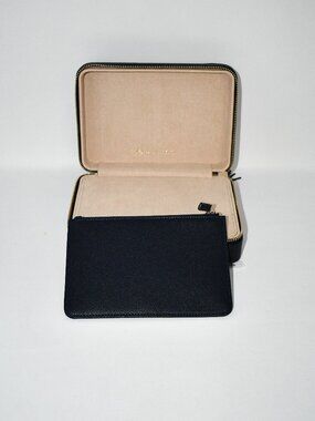 Kendra Scott MEDIUM Zip Jewelry Case in Navy #9608800520 NWT